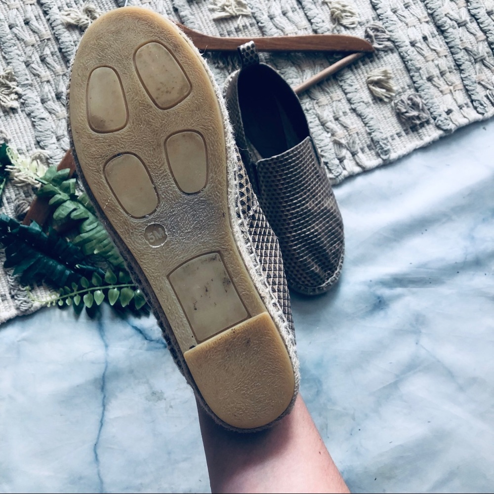 Vince Robin Bronze Metallic Leather Espadrilles - Picture 4 of 6